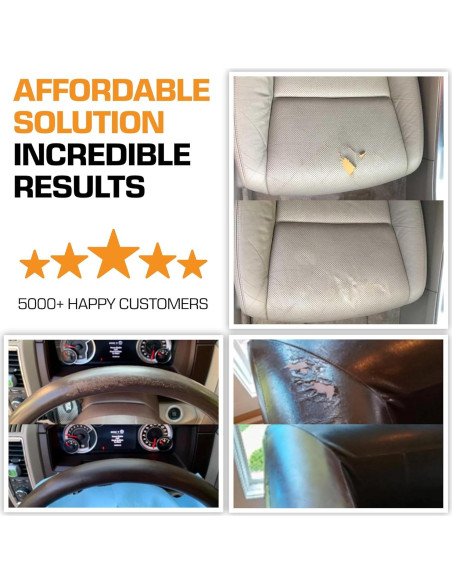 Kit de Reparación de Cuero y Vinilo FORTIVO - 288g, Todo en Uno