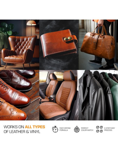 Kit de Reparación de Cuero y Vinilo FORTIVO - 288g, Todo en Uno