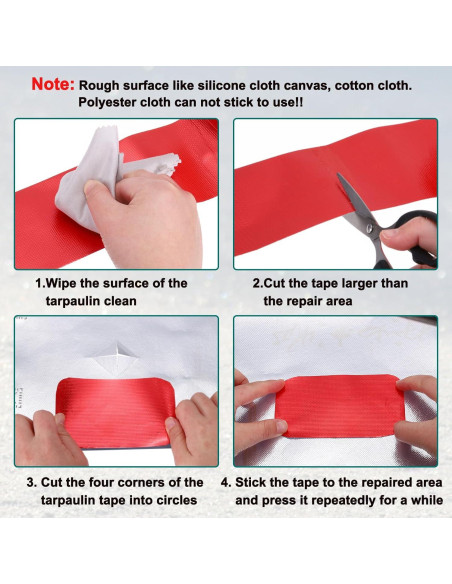 Cinta de Reparación de Toldos PATIKIL 8m x 5cm Impermeable