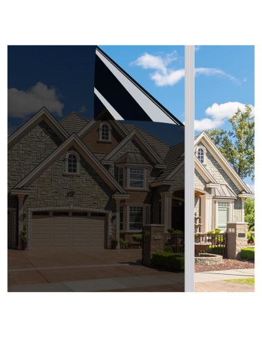 Película de Privacidad para Ventanas Ohmywor 40x200 cm Negra