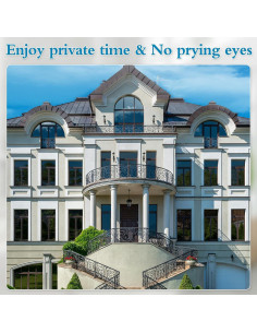 Película de Privacidad para Ventanas Ohmywor 40x200 cm Negra 2