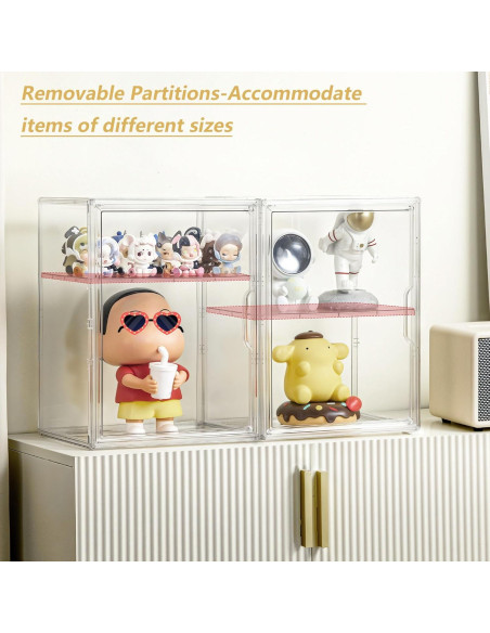 Caja de Exhibición Acrílica TrendyBin 2 Capas 1 Paquete Caja de Exhibición Acrílica TrendyBin 2 Capas 1 Paquete
