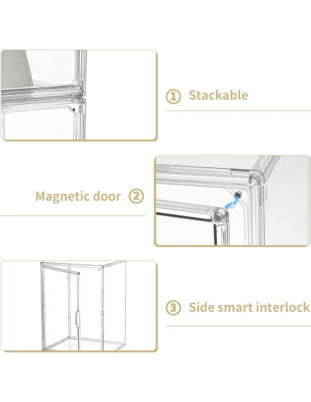 Caja de Exhibición Acrílica TrendyBin 2 Capas 1 Paquete Caja de Exhibición Acrílica TrendyBin 2 Capas 1 Paquete