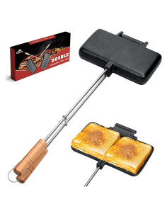 Hierro de Pastel Doble Alytree de Hierro Fundido 11x21cm