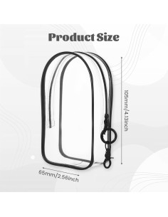 Funda Transparente para Llaveros Xyulaan con Cierre 20x14cm 2