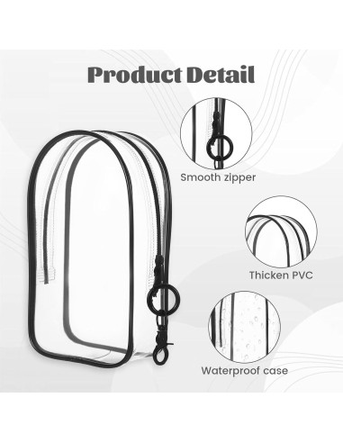 Funda Transparente para Llaveros Xyulaan con Cierre 20x14cm