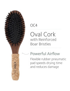 Cepillo Plano Ovalado Ibiza Hair OC4 Cerda de Jabalí y Nylon 2