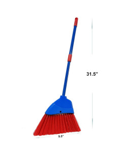 Escoba para Niños Xifando Retráctil Azul y Rojo 81cm 2