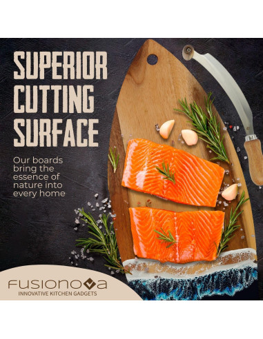 Tabla de Cortar de Acacia Fusionova Surf 40x20 cm Epoxi