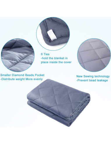 Manta con peso Hypnoser para niños 2.27 kg 91x122 cm Microfibra