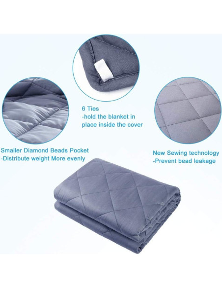 Manta con peso Hypnoser para niños 2.27 kg 91x122 cm Microfibra