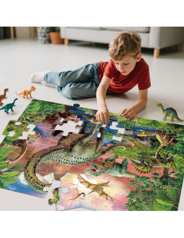 Rompecabezas de Suelo Jumbo IFLOVE Dinosaurios 48 Piezas