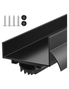 Barrera Inferior de Puerta Aluminio MorningRo 91.44 cm Negro