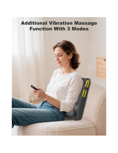 Masajeador de Cuello Shiatsu Snailax SL-128C-2 Inalámbrico con Calor