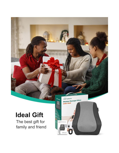 Masajeador de Cuello Shiatsu Snailax SL-128C-2 Inalámbrico con Calor