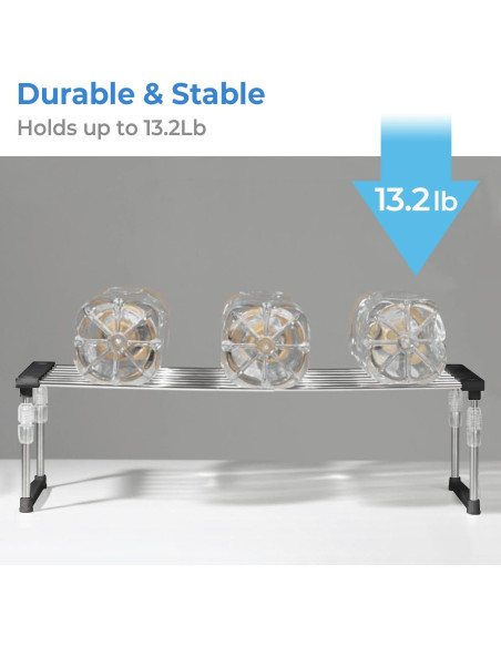 Organizador de Gabinete Expandible Carrotez Ajustable Negro 30-50 cm