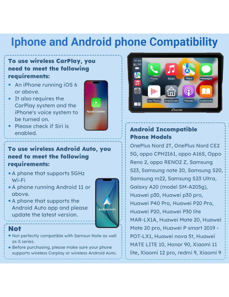 Pantalla GPS Carpuride W702 para Motocicleta 7" Táctil IP67