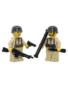 Minifiguras de Soldados Americanos WWII Guerra de Ladrillos Moderna