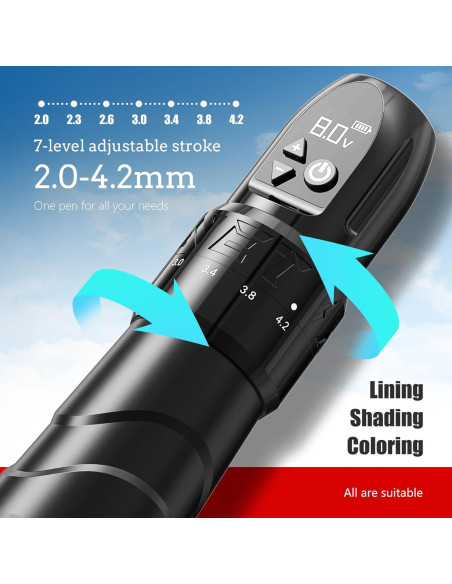 Kit de Máquina de Tatuaje Inalámbrica Xnet con Batería 1800mAh