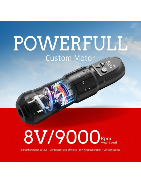 Kit de Máquina de Tatuaje Inalámbrica Xnet con Batería 1800mAh