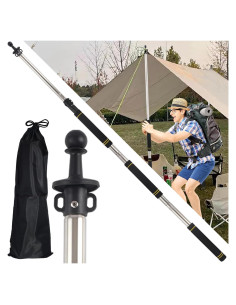 Polo Telescópico de Lona Frebuta 1.83m Acero Inoxidable