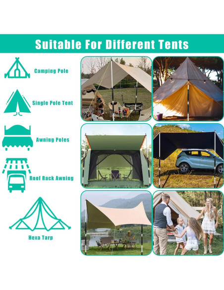 Polo Telescópico de Lona Frebuta 1.83m Acero Inoxidable