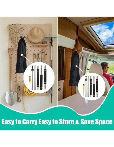 Polo Telescópico de Lona Frebuta 1.83m Acero Inoxidable