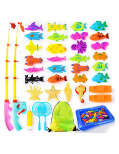 Juego de Pesca Magnético FIVEDAOGANG 30 Piezas para Niños