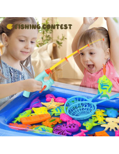 Juego de Pesca Magnético FIVEDAOGANG 30 Piezas para Niños 2