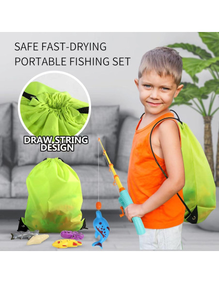 Juego de Pesca Magnético FIVEDAOGANG 30 Piezas para Niños