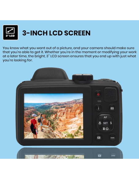 Cámara Digital Kodak PIXPRO AZ405 20MP Zoom 40x Negra Cámara Digital Kodak PIXPRO AZ405 20MP Zoom 40x Negra