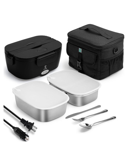 Caja de Almuerzo Eléctrica STN 80W 2 Contenedores 1.5L