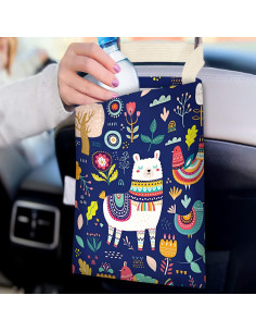 Bolsa de Basura Colgante para Auto IRADA Alpaca 28x36cm Impermeable 2