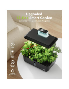 Kit de Cultivo Hidropónico URUQ 12 Cápsulas con Luz LED Ajustable 2