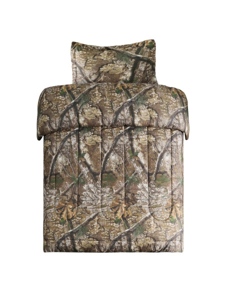 Conjunto Edredón Twin VISI-ONE Camo APX Microfibra 2 Piezas