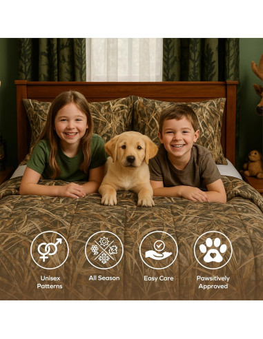 Conjunto Edredón Twin VISI-ONE Camo APX Microfibra 2 Piezas