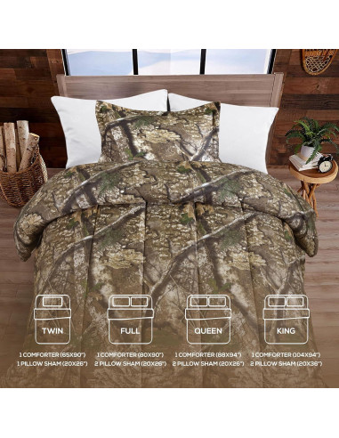 Conjunto Edredón Twin VISI-ONE Camo APX Microfibra 2 Piezas