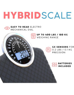 Báscula Híbrida Adamson Digital y Analógica hasta 180kg 2