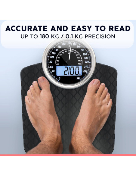 Báscula Híbrida Adamson Digital y Analógica hasta 180kg