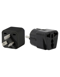 Adaptador de Viaje Universal Plug In Solutions Tipo E e I - 2 Piezas