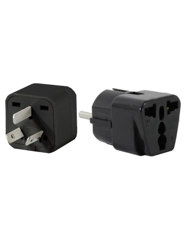 Adaptador de Viaje Universal Plug In Solutions Tipo E e I - 2 Piezas
