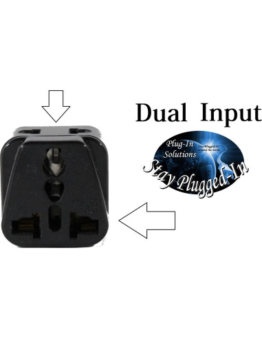 Adaptador de Viaje Universal Plug In Solutions Tipo E e I - 2 Piezas