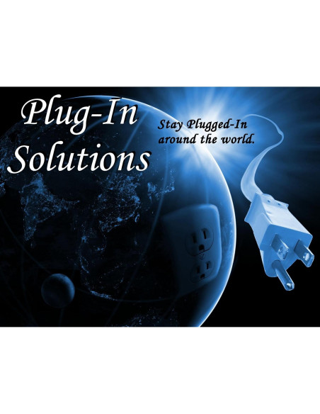 Adaptador de Viaje Universal Plug In Solutions Tipo E e I - 2 Piezas