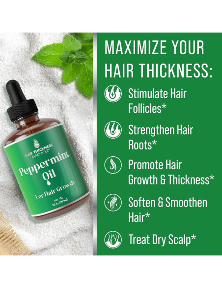 Aceite de Crecimiento Capilar de Menta Maximizador 30ml