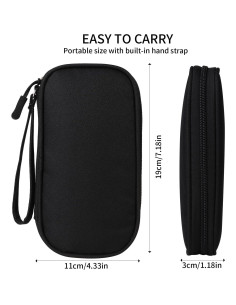 Organizador de Cables KINMINGZHU Negro 18.24x11cm 2