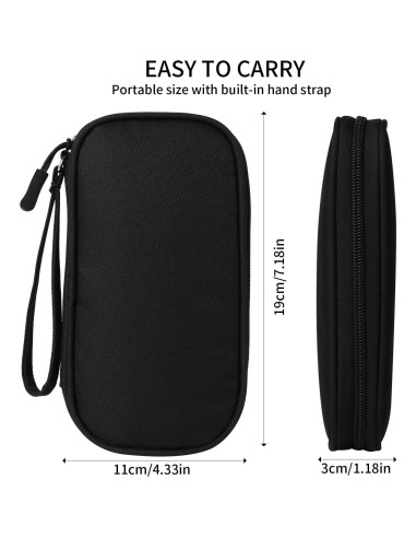 Organizador de Cables KINMINGZHU Negro 18.24x11cm