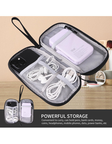 Organizador de Cables KINMINGZHU Negro 18.24x11cm