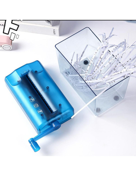 Mini Trituradora Manual Kakalote para Papel y Documentos - Negro Mini Trituradora Manual Kakalote para Papel y Documentos - Negro