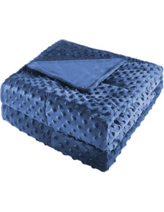 Manta con peso reversible ALANSMA 89x122cm 2.5kg Azul 2