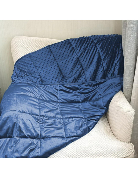 Manta con peso reversible ALANSMA 89x122cm 2.5kg Azul